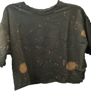 Forever 21 Bleach Wash Green shirt